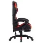 Gaming chair with footrest in red and black synthetic leather by vidaXL, Office chairs - Ref: Foro24-287987, Price: 160,82 €,...