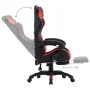 Gaming chair with footrest in red and black synthetic leather by vidaXL, Office chairs - Ref: Foro24-287987, Price: 160,82 €,...