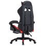 Gaming chair with footrest in red and black synthetic leather by vidaXL, Office chairs - Ref: Foro24-287987, Price: 160,36 €,...
