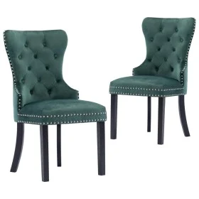 Dining chairs 2 units dark green velvet by vidaXL, dining chairs - Ref: Foro24-287960, Price: 381,61 €, Discount: %