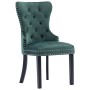 Sillas de comedor 2 unidades terciopelo verde oscuro de vidaXL, Sillas de comedor - Ref: Foro24-287960, Precio: 391,25 €, Des...