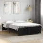 Engineered wood and black metal bed frame 120x200cm by vidaXL, Beds and slatted bases - Ref: Foro24-3279892, Price: 137,47 €,...