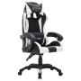 Gaming chair with RGB LED lights, white and black synthetic leather. by vidaXL, Office chairs - Ref: Foro24-288001, Price: 20...