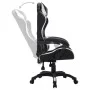 Gaming-Stuhl mit RGB-LED-Leuchten, Kunstleder schwarz und weiß von vidaXL, Bürostühle - Ref: Foro24-288001, Preis: 201,49 €, ...