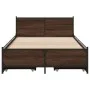 Cama con cajones madera de ingeniería marrón roble 75x190 cm de vidaXL, Camas y somieres - Ref: Foro24-3279976, Precio: 148,2...