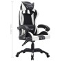 Gaming chair with RGB LED lights, white and black synthetic leather. by vidaXL, Office chairs - Ref: Foro24-288001, Price: 20...