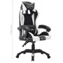 Gaming-Stuhl mit RGB-LED-Leuchten, Kunstleder schwarz und weiß von vidaXL, Bürostühle - Ref: Foro24-288001, Preis: 201,49 €, ...