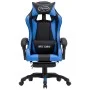 Gaming chair with footrest blue and black synthetic leather by vidaXL, Office chairs - Ref: Foro24-287986, Price: 198,02 €, D...