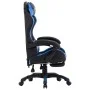Gaming chair with footrest blue and black synthetic leather by vidaXL, Office chairs - Ref: Foro24-287986, Price: 198,02 €, D...