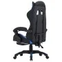 Gaming chair with footrest blue and black synthetic leather by vidaXL, Office chairs - Ref: Foro24-287986, Price: 198,02 €, D...