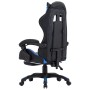 Gaming-Stuhl mit Fußstütze aus blauem und schwarzem Kunstleder von vidaXL, Bürostühle - Ref: Foro24-287986, Preis: 189,68 €, ...