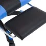 Gaming chair with footrest blue and black synthetic leather by vidaXL, Office chairs - Ref: Foro24-287986, Price: 198,02 €, D...
