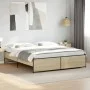 Engineered wood metal bed frame Sonoma oak 180x200 cm by vidaXL, Beds and slatted bases - Ref: Foro24-3279873, Price: 149,35 ...