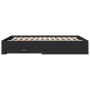 Black engineered wood bed with drawers 140x200 cm by vidaXL, Beds and slatted bases - Ref: Foro24-3280385, Price: 174,70 €, D...