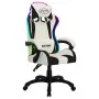 Gaming-Stuhl mit RGB-LED-Lichtern aus schwarzem und weißem Kunstleder von vidaXL, Bürostühle - Ref: Foro24-288005, Preis: 206...