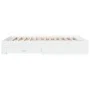 White engineered wood bed frame with drawers 160x200 cm by vidaXL, Beds and slatted bases - Ref: Foro24-3280370, Price: 177,0...