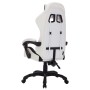 Gaming-Stuhl mit RGB-LED-Lichtern aus schwarzem und weißem Kunstleder von vidaXL, Bürostühle - Ref: Foro24-288005, Preis: 194...