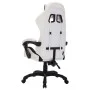 Gaming-Stuhl mit RGB-LED-Lichtern aus schwarzem und weißem Kunstleder von vidaXL, Bürostühle - Ref: Foro24-288005, Preis: 206...