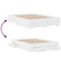Weißes Holzwerkstoffbett mit Schubladen 120x200 cm von vidaXL, Betten und Lattenroste - Ref: Foro24-3280391, Preis: 168,70 €,...