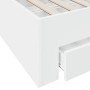 Weißes Holzwerkstoffbett mit Schubladen 120x200 cm von vidaXL, Betten und Lattenroste - Ref: Foro24-3280391, Preis: 168,70 €,...