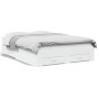 Cama con cajones madera de ingeniería blanca 140x190 cm de vidaXL, Camas y somieres - Ref: Foro24-3280398, Precio: 185,82 €