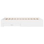 Cama con cajones madera de ingeniería blanca 140x190 cm de vidaXL, Camas y somieres - Ref: Foro24-3280398, Precio: 185,82 €
