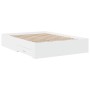Weißes Holzwerkstoffbett mit Schubladen 140x190 cm von vidaXL, Betten und Lattenroste - Ref: Foro24-3280398, Preis: 185,96 €,...