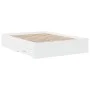 White engineered wood bed with drawers 140x190 cm by vidaXL, Beds and slatted bases - Ref: Foro24-3280398, Price: 183,36 €, D...