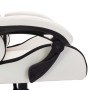 Gaming-Stuhl mit RGB-LED-Lichtern aus schwarzem und weißem Kunstleder von vidaXL, Bürostühle - Ref: Foro24-288005, Preis: 194...