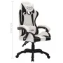 Gaming-Stuhl mit RGB-LED-Lichtern aus schwarzem und weißem Kunstleder von vidaXL, Bürostühle - Ref: Foro24-288005, Preis: 206...