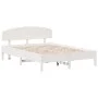 Estructura de cama con cabecero madera pino blanco 120x200 cm de vidaXL, Camas y somieres - Ref: Foro24-3207214, Precio: 182,...