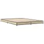 Bettgestell aus Sonoma-Eiche-Metallwerkstoff, 135 x 190 cm von vidaXL, Betten und Lattenroste - Ref: Foro24-845162, Preis: 86...
