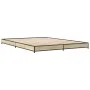 Bettgestell aus Sonoma-Eiche-Metallwerkstoff, 135 x 190 cm von vidaXL, Betten und Lattenroste - Ref: Foro24-845162, Preis: 86...