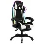 Silla gaming con luces LED RGB cuero sintético blanco y negro de vidaXL, Sillas de oficina - Ref: Foro24-288011, Precio: 205,...