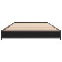 Engineered wood and black metal bed frame 90x200 cm by vidaXL, Beds and slatted bases - Ref: Foro24-845176, Price: 71,21 €, D...