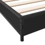 Engineered wood and black metal bed frame 90x200 cm by vidaXL, Beds and slatted bases - Ref: Foro24-845176, Price: 70,48 €, D...