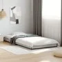 Sonoma gray metal engineered wood bed frame 100x200 cm by vidaXL, Beds and slatted bases - Ref: Foro24-845174, Price: 58,37 €...