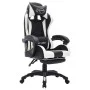Gaming-Stuhl mit RGB-LED-Lichtern aus schwarzem und weißem Kunstleder von vidaXL, Bürostühle - Ref: Foro24-288011, Preis: 205...