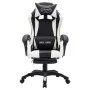 Gaming-Stuhl mit RGB-LED-Lichtern aus schwarzem und weißem Kunstleder von vidaXL, Bürostühle - Ref: Foro24-288011, Preis: 205...