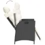 Set comedor de jardín 3 pzas con cojines ratán sintético negro by vidaXL, Garden sets - Ref: Foro24-3213314, Price: 364,22 €,...