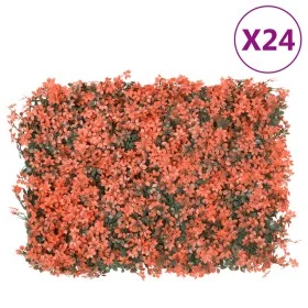   Valla de hojas de arce artificial 24 uds rojo claro 40x60 cm de vidaXL, Jardín - Ref: Foro24-366641, Precio: 255,36 €, Desc...