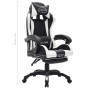 Gaming-Stuhl mit RGB-LED-Lichtern aus schwarzem und weißem Kunstleder von vidaXL, Bürostühle - Ref: Foro24-288011, Preis: 201...