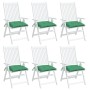Cojines de silla de jardín 6 uds tela Oxford verde 40x40x7 cm by vidaXL, Cushions for chairs and sofas - Ref: Foro24-361467, ...