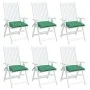 Gartenstuhlkissen 6 Stück aus grünem Oxford-Stoff 40x40x7 cm von vidaXL, Kissen für Stühle und Sofas - Ref: Foro24-361467, Pr...