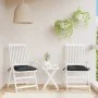 Gartensesselkissen 2 Stück aus schwarzem Oxford-Stoff 40x40x7 cm von vidaXL, Kissen für Stühle und Sofas - Ref: Foro24-361471...