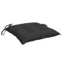 Gartensesselkissen 2 Stück aus schwarzem Oxford-Stoff 40x40x7 cm von vidaXL, Kissen für Stühle und Sofas - Ref: Foro24-361471...