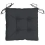 Gartensesselkissen 2 Stück aus schwarzem Oxford-Stoff 40x40x7 cm von vidaXL, Kissen für Stühle und Sofas - Ref: Foro24-361471...