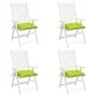 Gartenstuhlkissen 4 Stück aus grünem Oxford-Stoff 40x40x7 cm von vidaXL, Kissen für Stühle und Sofas - Ref: Foro24-361484, Pr...
