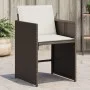Gartenstühle mit Kissen, 4 Stück, aus braunem synthetischem Rattan. von vidaXL, Gartenstühle - Ref: Foro24-4007458, Preis: 20...