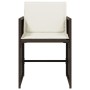 Sillas de jardín con cojines 4 unidades ratán sintético marrón by vidaXL, Garden chairs - Ref: Foro24-4007458, Price: 166,81 ...